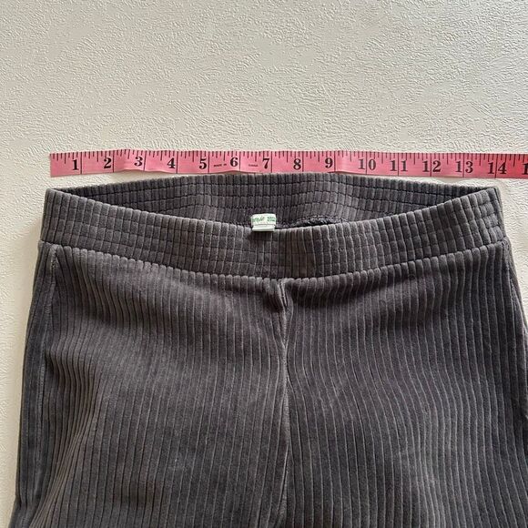 Aerie Ribbed Velour Flare Pants Gray Size M | Cozy Lounge Athleisure - Picture 5 of 7
